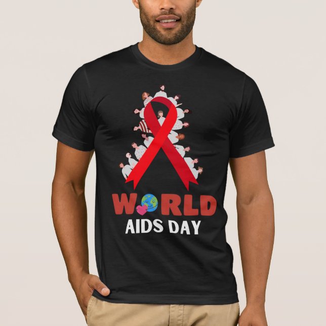 T-shirt journée mondiale du sida (Devant)