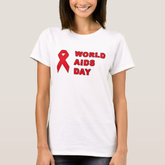 T-shirt Journée mondiale du sida - Ruban rouge VIH