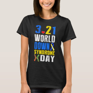 T-shirt Journée mondiale du syndrome de Down 3 21 Trisomy