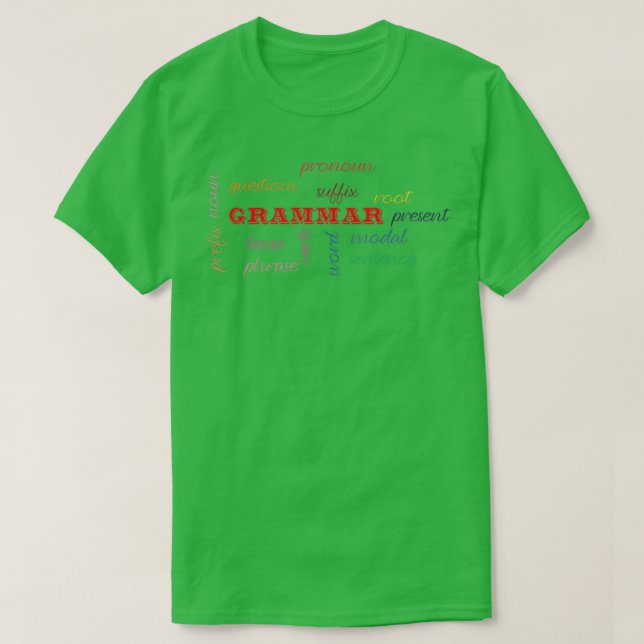 T-shirt journée nationale de grammaire journée de grammair (Design devant)