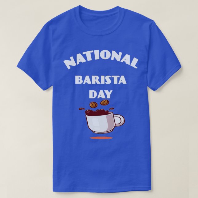 T-shirt Journée nationale de la Barista (Design devant)