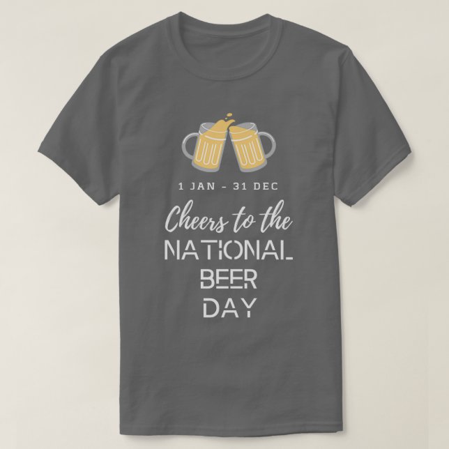 T-shirt journee nationale de la biere (Design devant)