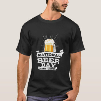 T-shirt Journee Nationale de la Bière Bière Pour Bière Art
