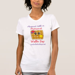 T-shirt Journée nationale de la gaufre 24 août Fête de la 