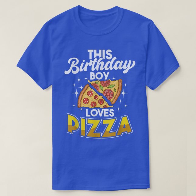 T-shirt Journee nationale de la pizza Anniversaire Garçon  (Design devant)