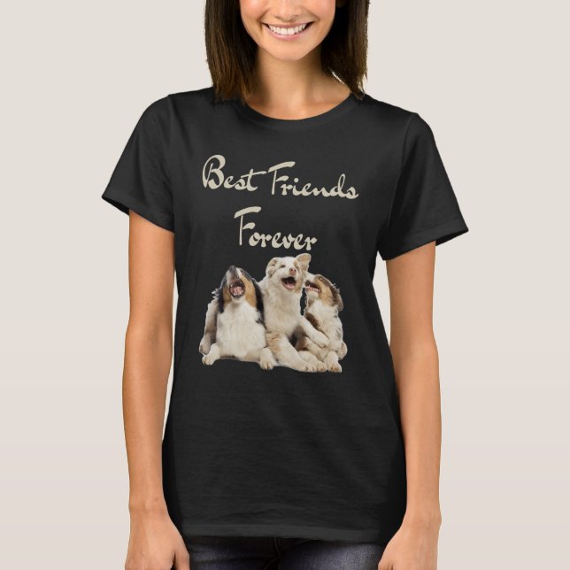 T-shirt Journée nationale de l'amitié Meilleurs amis Chien (Devant)