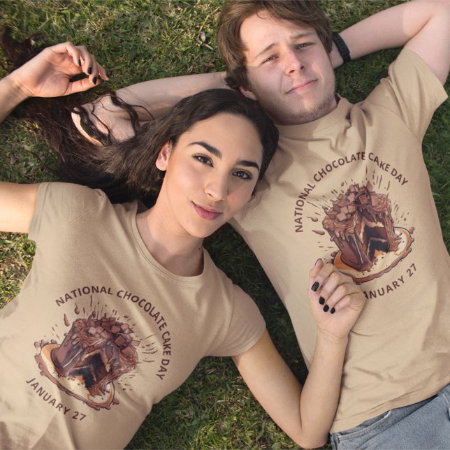 T-shirt Journée nationale décadente du gâteau au chocolat (Créateur téléchargé)