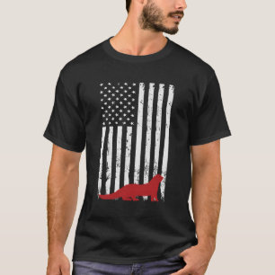 T-shirt Journée Nationale Des Ferrets 4 Juillet Usa Flag F