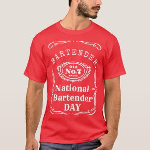 T-shirt Journée nationale du barman barman femme femme Nat