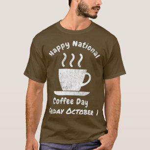 T-shirt Journée nationale du café 1er octobre Amateurs d