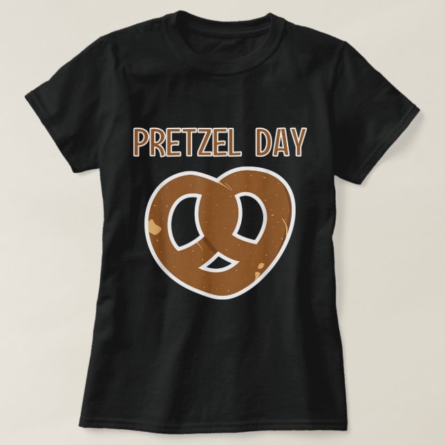 T-shirt Journée nationale Pretzel Pretzels Mème alimentair (Design devant)