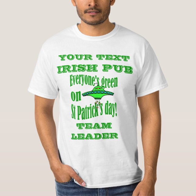 T-shirt Journée personnalisée de St Patrick (Devant)