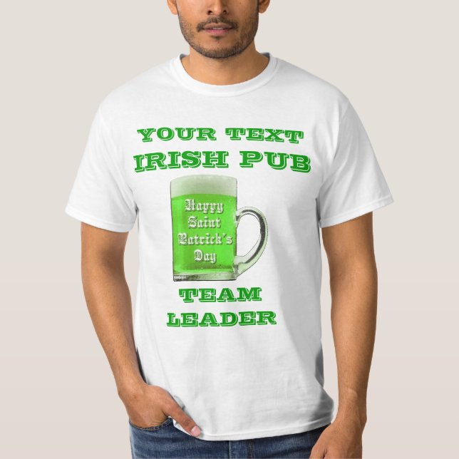 T-shirt Journée personnalisée de St Patrick (Devant)