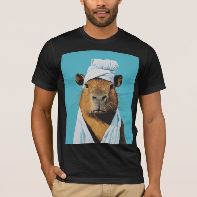 T-shirt Journée Spa de Capybara (Devant)