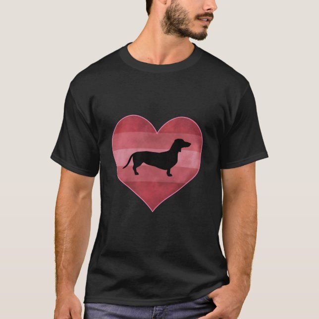 T-shirt Journée Teckel Il l'adore (Devant)