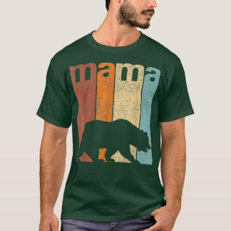 T-shirt Journée vintage de la mère de l'ours