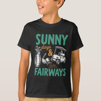 T-shirt Journées Ensoleillées Et Voies de Golf Artwork