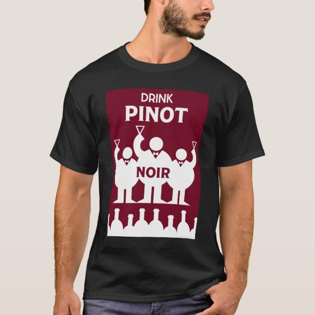 T-shirt Journées internationales du vin Pinot Noir (Devant)
