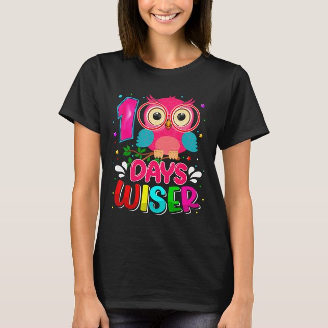 T-shirt Jours Chouette Plus Sûre 100 Jours Plus Simples 10 (Devant)