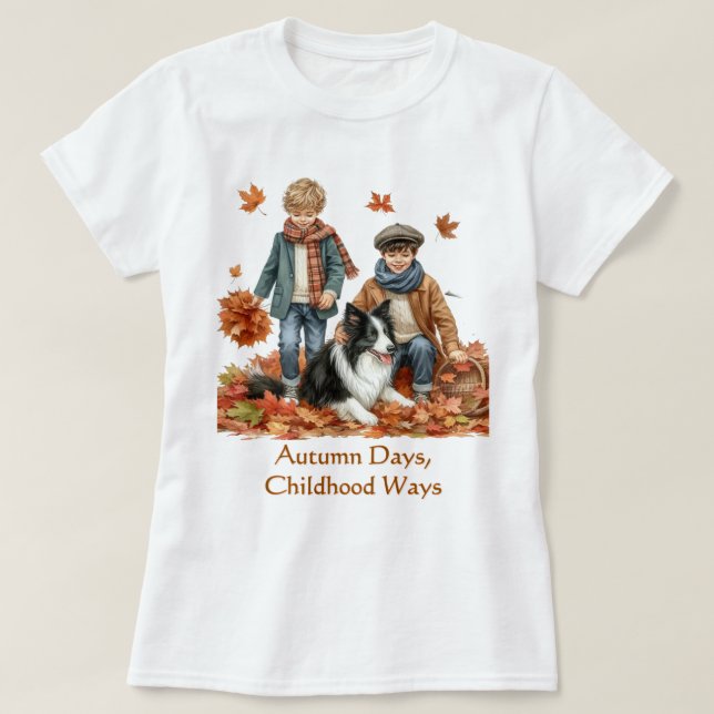 T-shirt Jours d'automne Saison automnale  (Design devant)