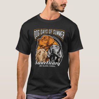 T-shirt Jours De Chien Du Sanctuaire D'Été Big Island Hawa