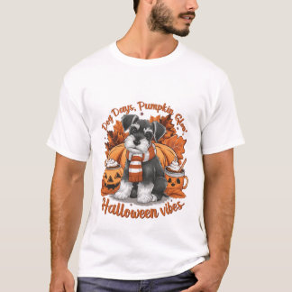 T-shirt jours de chien. éclat citrouille. halloween vibes