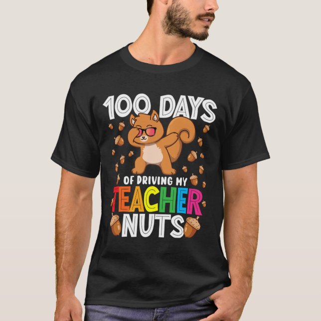 T-shirt Jours De Conduite Mon Enseignant Nuts Dabbing Squi (Devant)