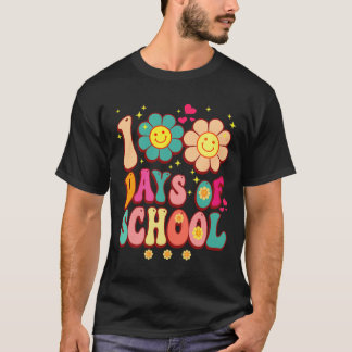 T-shirt Jours De L'École Super Rétro 100ème Jour Maître