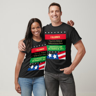 T-shirt Jours de l'indépendance des États-Unis, 11 juin et