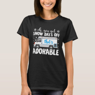T-shirt Jours De Neige Hors Poste Poste Travailleur Mailma