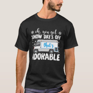 T-shirt Jours De Neige Hors Poste Poste Travailleur Mailma