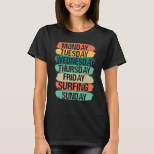 T-shirt Jours de semaine Travail Lundi Mercredi Vendredi S