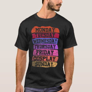 T-shirt Jours de semaine Travail Lundi Mercredi Vendredi S