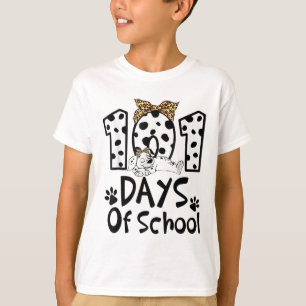 T-shirt Jours D'École Dalmatienne Chien Garçons Filles 100