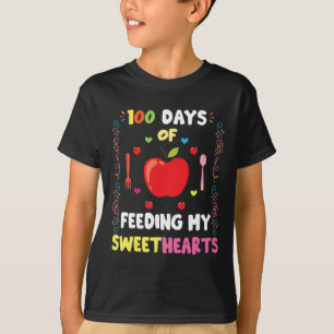 T-shirt Jours D'École Déjeuner Lady Citation Pour Déjeuner
