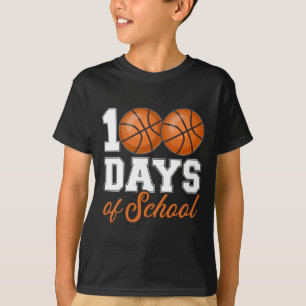 T-shirt Jours D'École Pour 100E Jour Étudiant De Basketbal