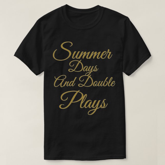 T-shirt jours d'été et jeux doubles 3 (Design devant)