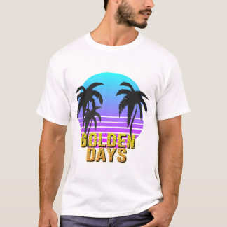 T-shirt Jours dorés Crépuscule Rétro