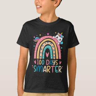 T-shirt Jours Enfants Smarter Filles Unicorne 100e Jour De