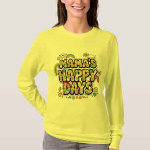 T-shirt Jours heureux de maman PNG - Visage souriant groov