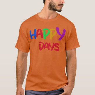 T-shirt jours heureux famille 80s
