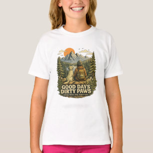 T-shirt Jours heureux pattes sales amateur de chien