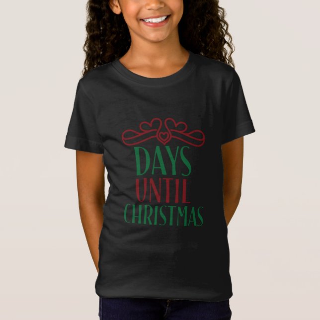 T-Shirt Jours jusqu'à Noël (Devant)