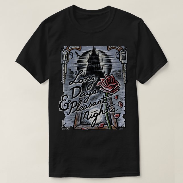 T-shirt Jours longs &amp_ Soirées plaisantes (Design devant)