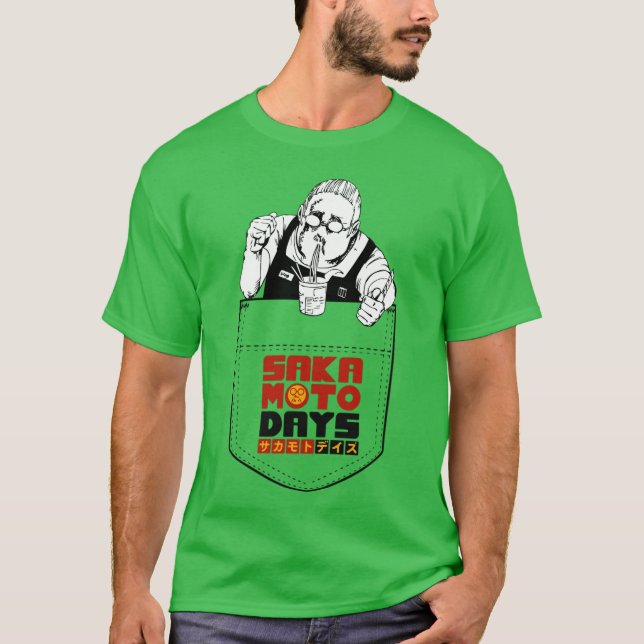 T-shirt jours Sakamoto poche (Devant)