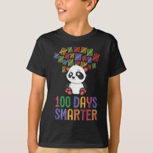 T-shirt Jours Smarter 100e Jour De L'École Tenue Panda Tea