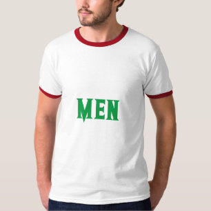 T-shirt Jovely Men Text Kelly Green Color Boy Hommes Ringe