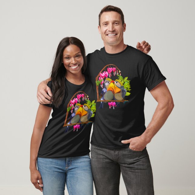 T-shirt Jovely Pekin Robin Bird Pair (Unisexe)