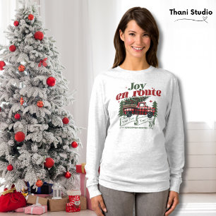 T-shirt Joy en route Noël commence Camion & X-Mas Arbre