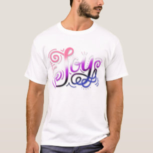 T-shirt Joy Letting main Genderfluide Fierté rose violet